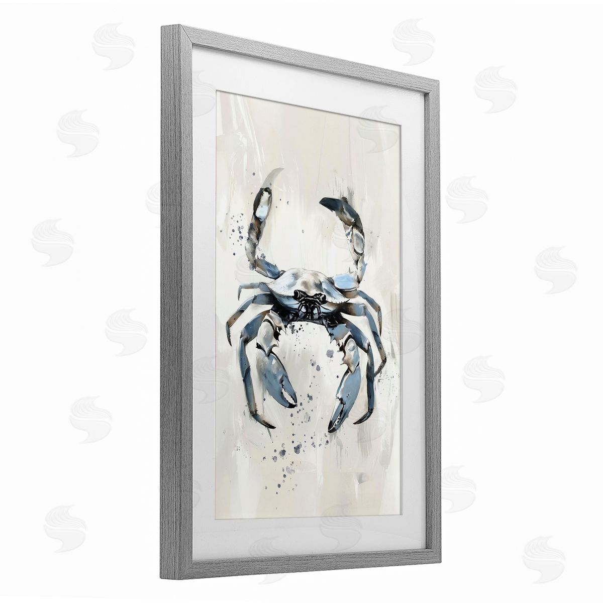 Ramona Murdock Neutral Crab Kingdom Canvas Wall Art Print