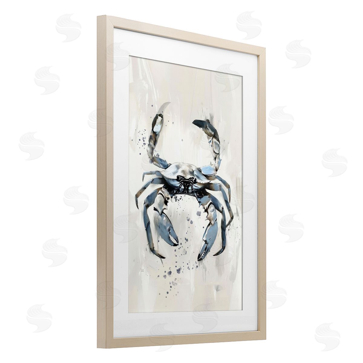Ramona Murdock Neutral Crab Kingdom Canvas Wall Art Print