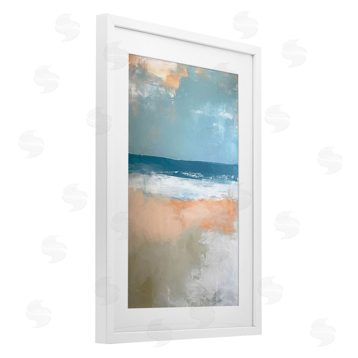 Ramona Murdock Beautiful Day At Beach Abstract Canvas Wall Art Print