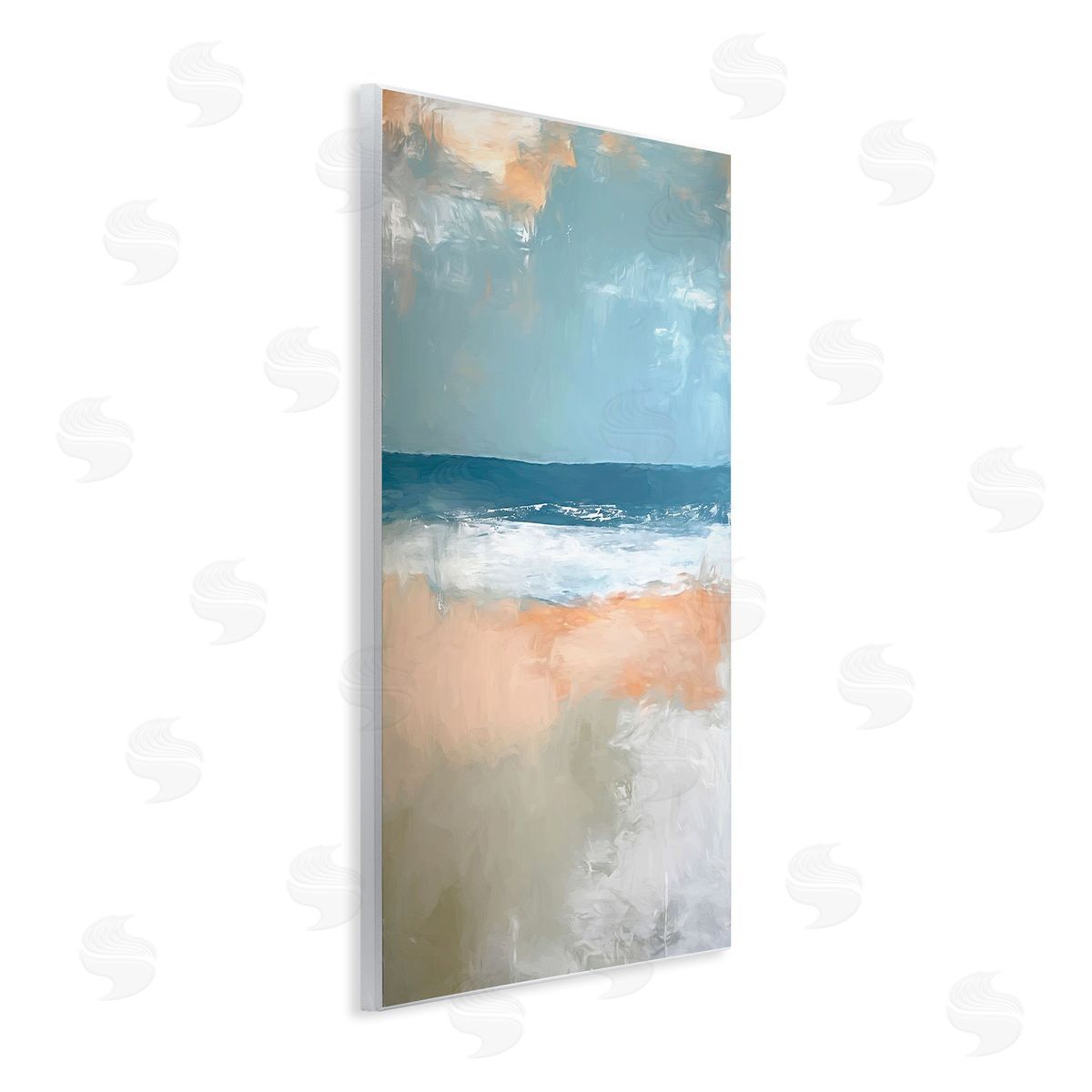 Ramona Murdock Beautiful Day At Beach Abstract Canvas Wall Art Print