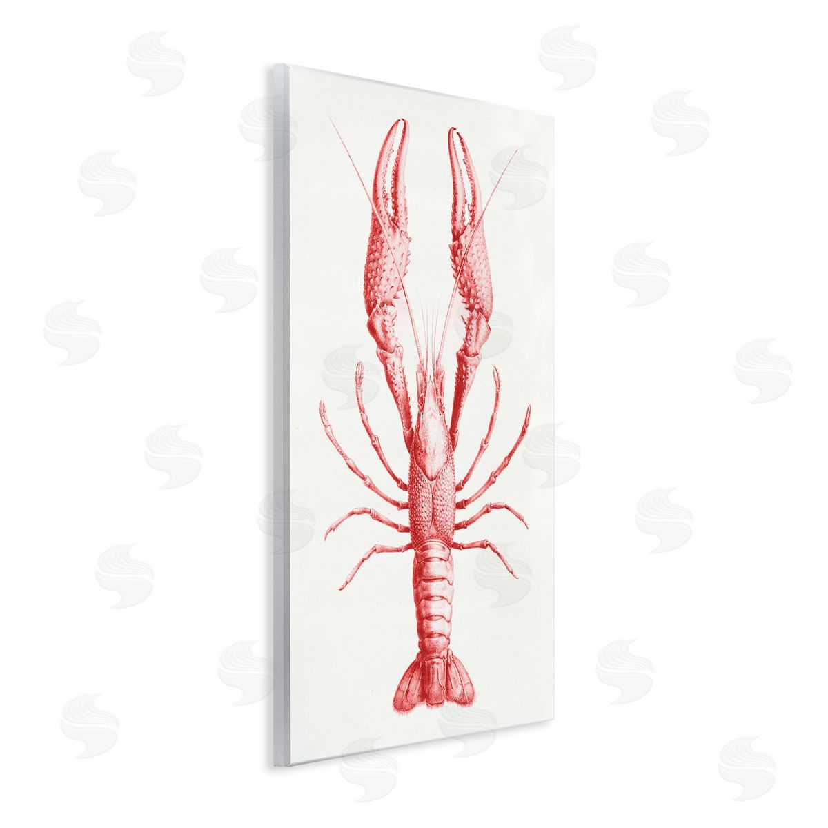 Tina Higgins Designs Inc. Red Lobster Traditional Details Wall Plaque Art Print