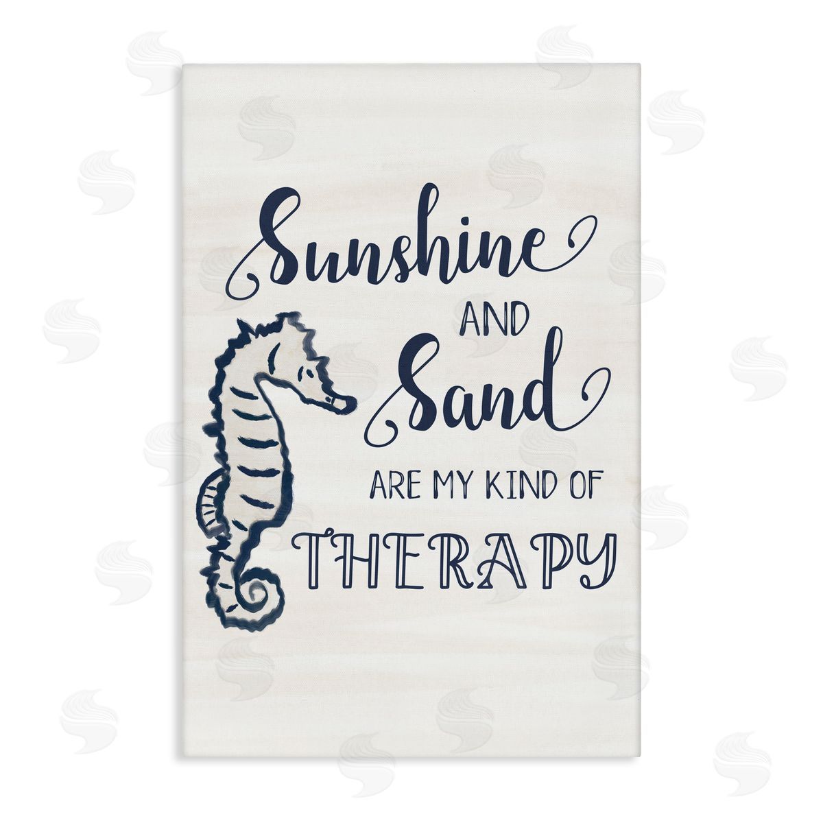 JJ Design House LLC Sunshine & Sand My Kind of Therapy Canvas Wall Art Print
