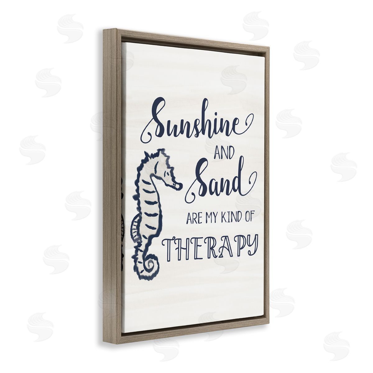 JJ Design House LLC Sunshine & Sand My Kind of Therapy Canvas Wall Art Print