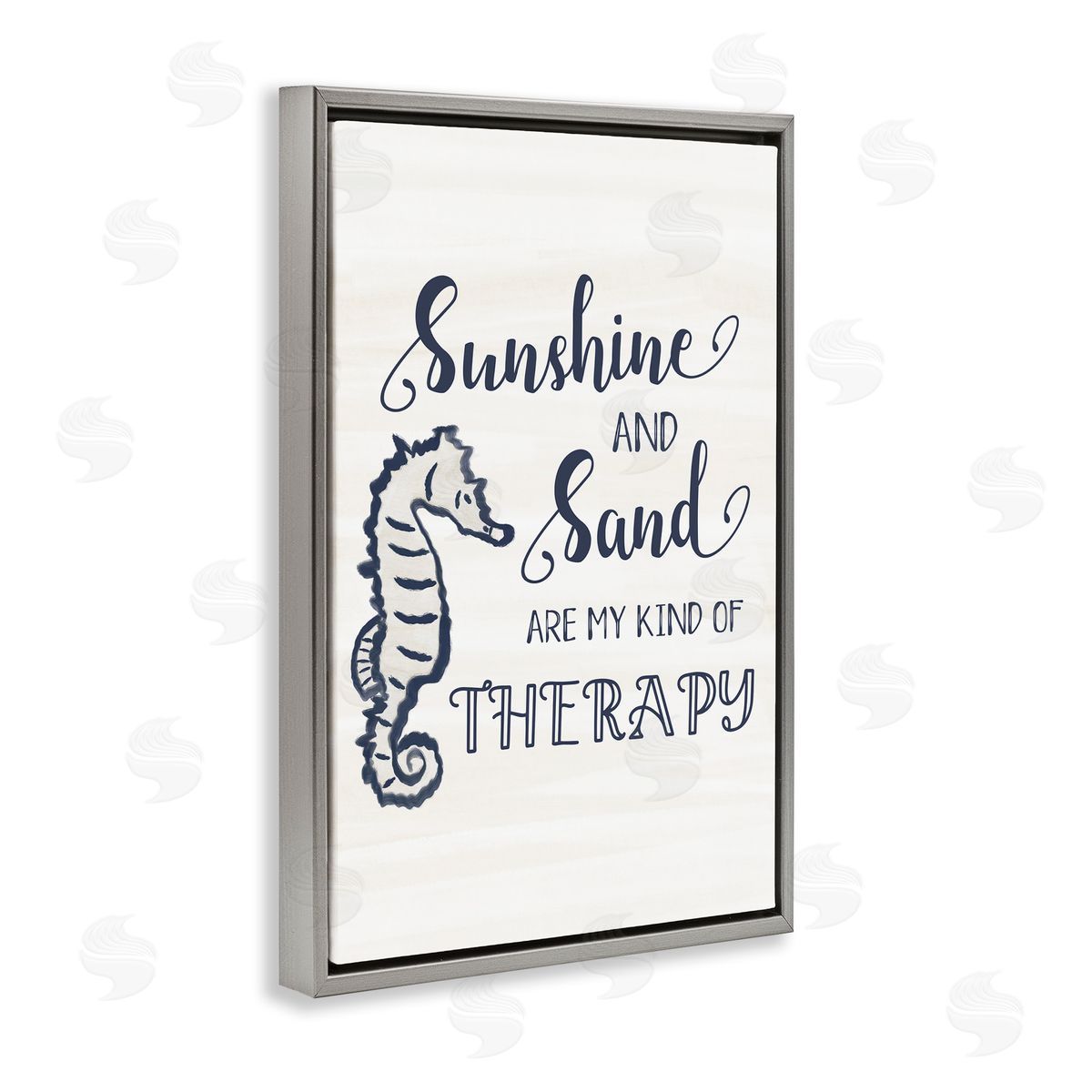 JJ Design House LLC Sunshine & Sand My Kind of Therapy Canvas Wall Art Print