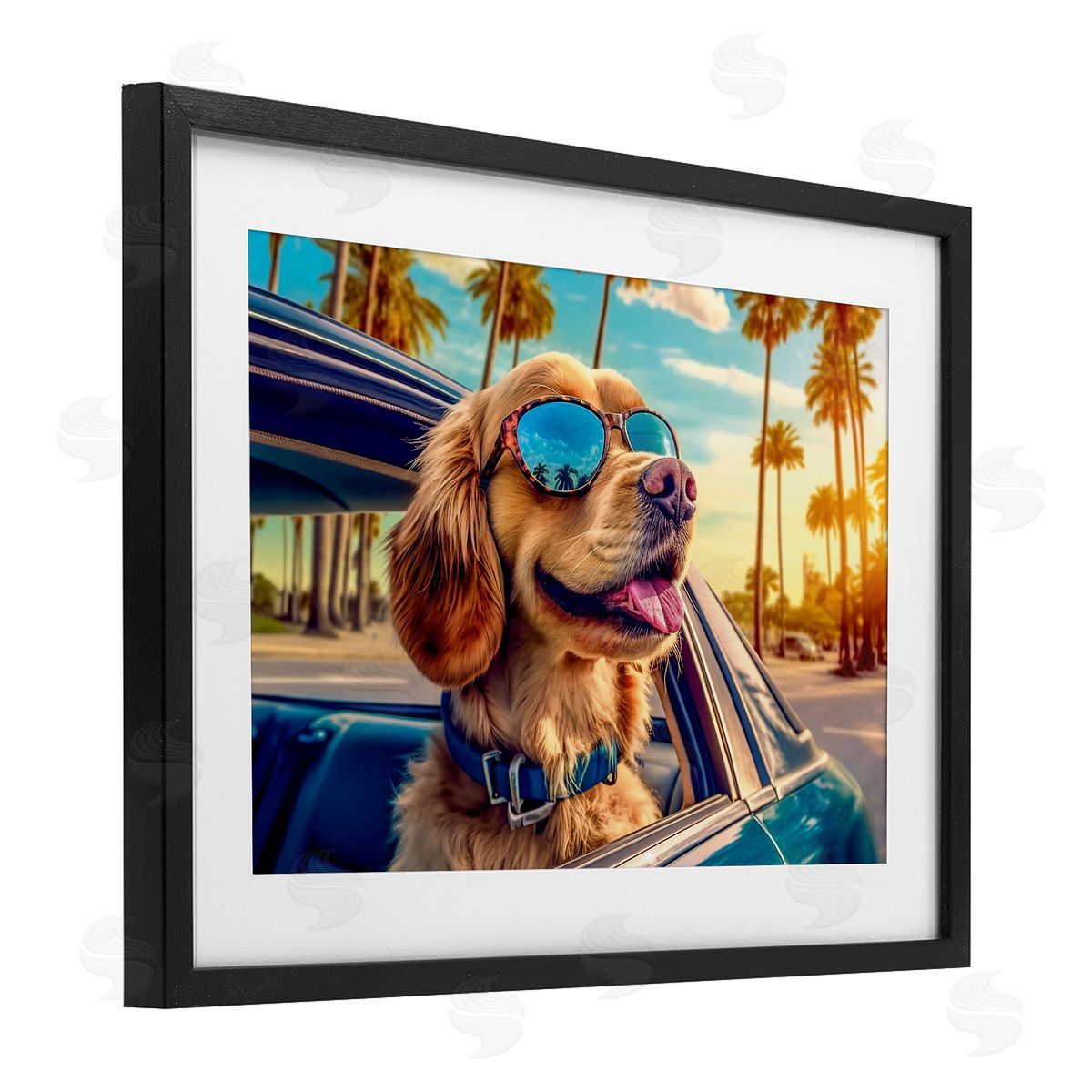 Image World Cool Puppy Summer Sunset Canvas Wall Art Print