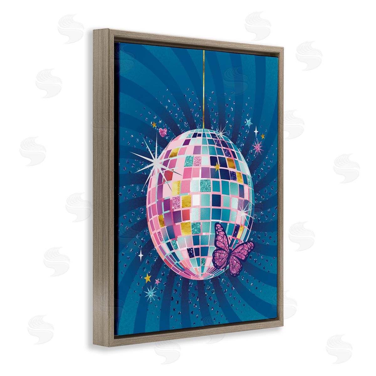 Courtney Morgenstern Disco Ball with Butterfly Canvas Wall Art Print