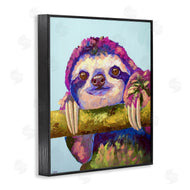 Jennifer Seeley | Vibrant Sloth Hanging on Branch