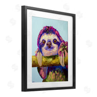 Jennifer Seeley | Vibrant Sloth Hanging on Branch