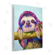 Jennifer Seeley | Vibrant Sloth Hanging on Branch