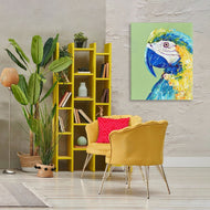 Jennifer Seeley | Macaw Parrot on Green
