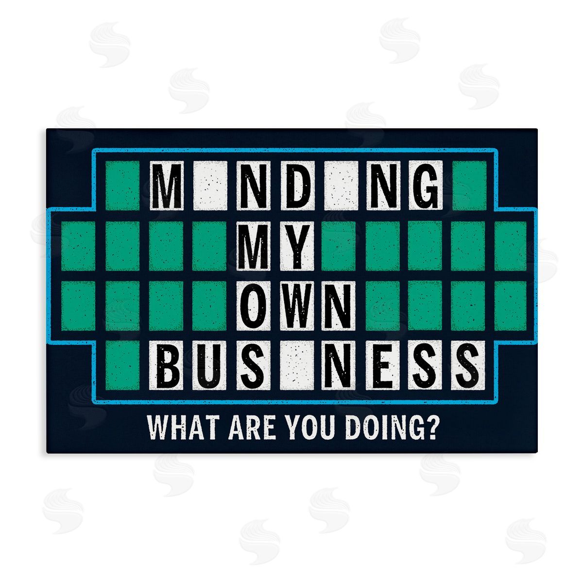 Jedco Brands, Inc. Minding My Own Business Game Canvas Wall Art Print