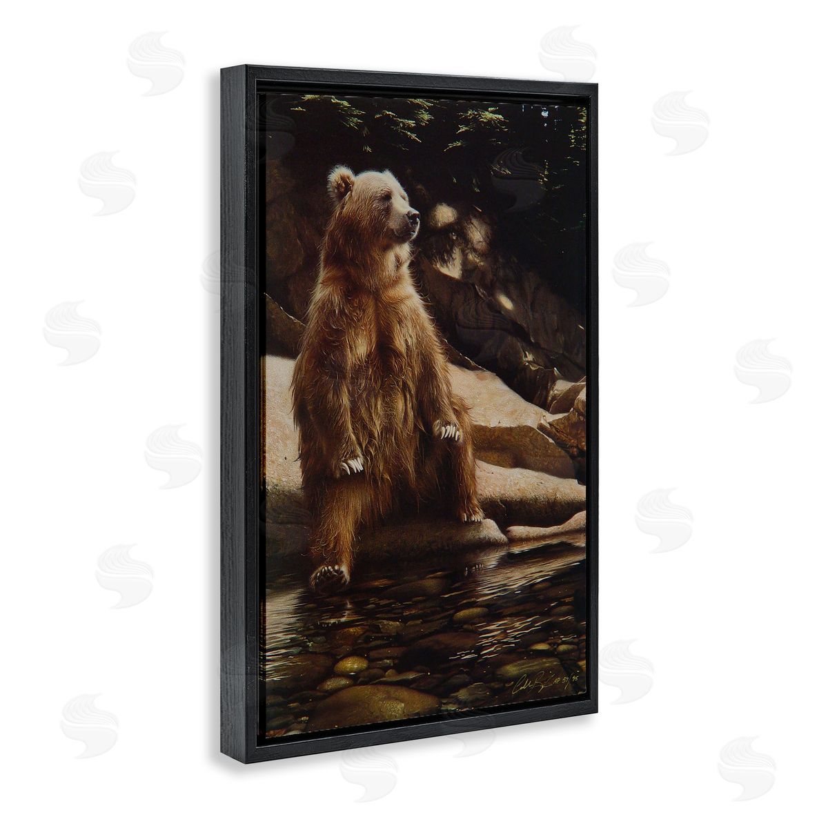 Collin Bogle Cool Foot Brown Bear Canvas Wall Art Print