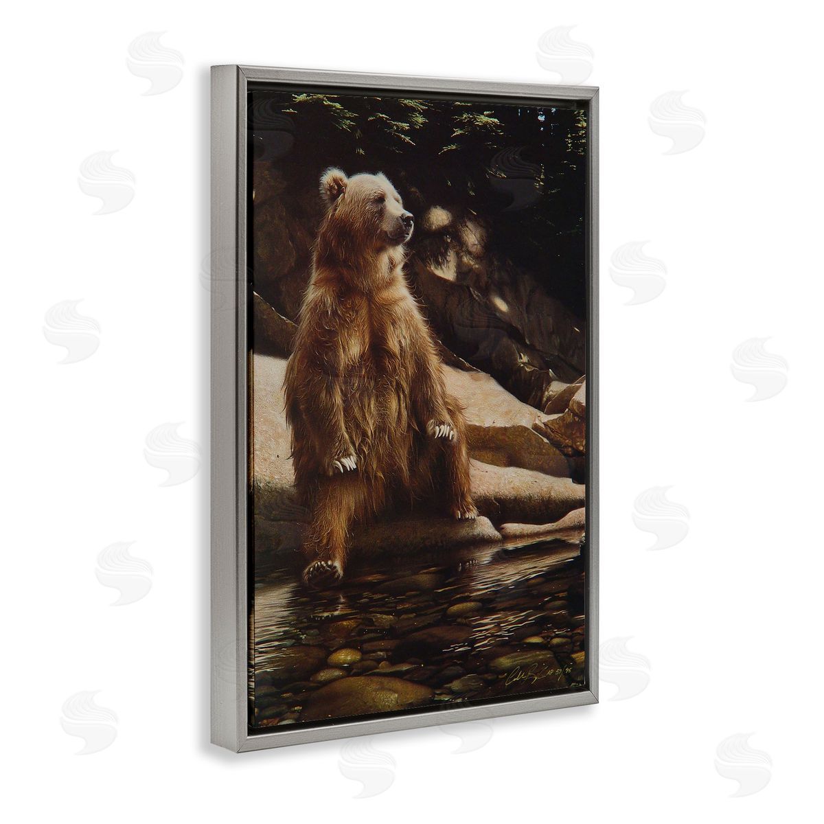 Collin Bogle Cool Foot Brown Bear Canvas Wall Art Print
