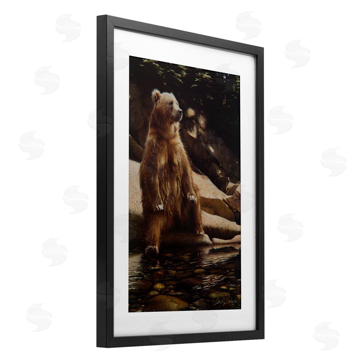Collin Bogle Cool Foot Brown Bear Canvas Wall Art Print