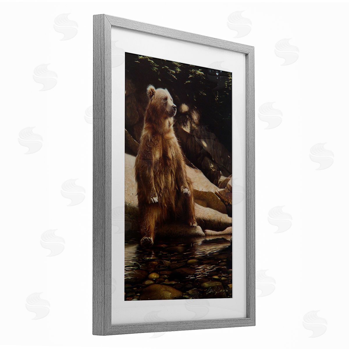 Collin Bogle Cool Foot Brown Bear Canvas Wall Art Print