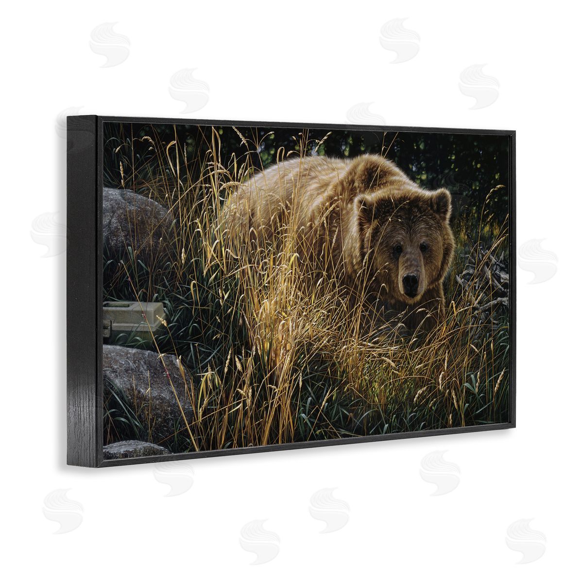 Collin Bogle Crossing Paths Grizzly Bear Canvas Wall Art Print