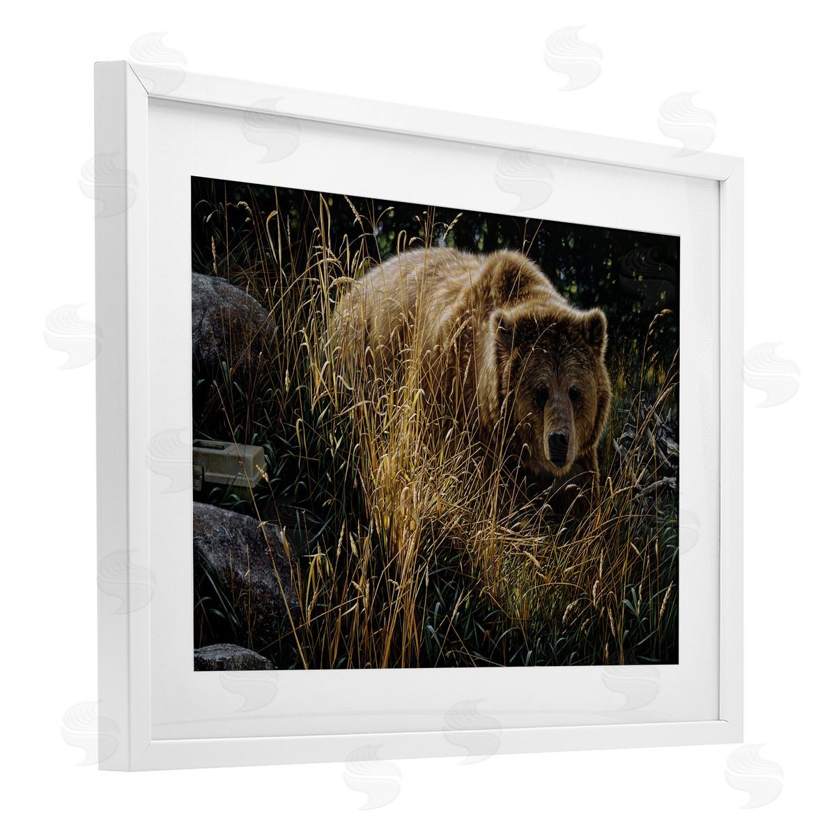 Collin Bogle Crossing Paths Grizzly Bear Canvas Wall Art Print