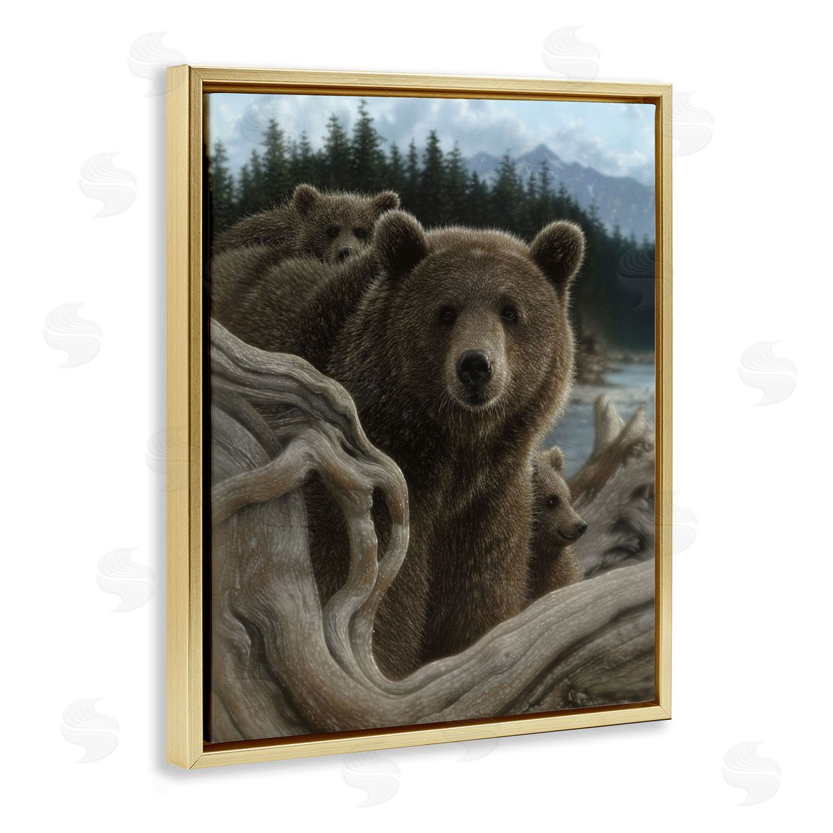 Collin Bogle Backpacking Mother Bear Canvas Wall Art Print