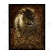 Collin Bogle | Lion On Rustic Bark