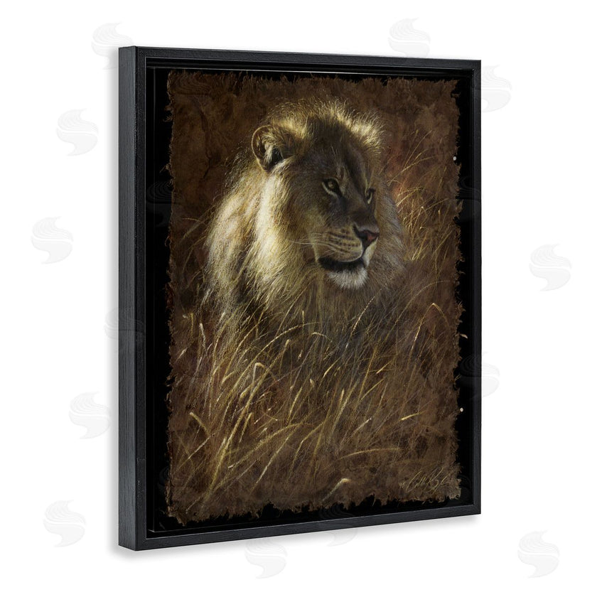 Collin Bogle | Lion On Rustic Bark
