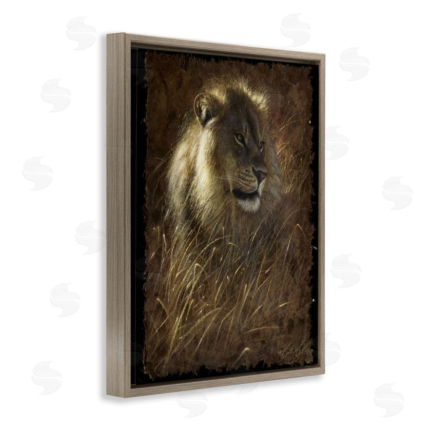 Collin Bogle | Lion On Rustic Bark