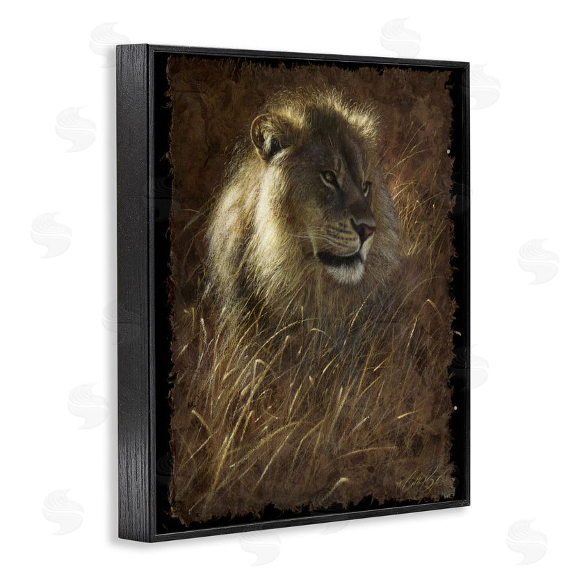 Collin Bogle | Lion On Rustic Bark