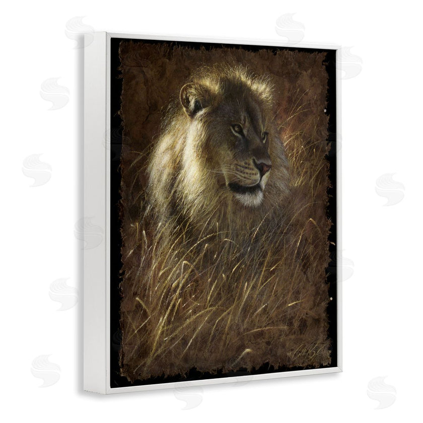Collin Bogle | Lion On Rustic Bark