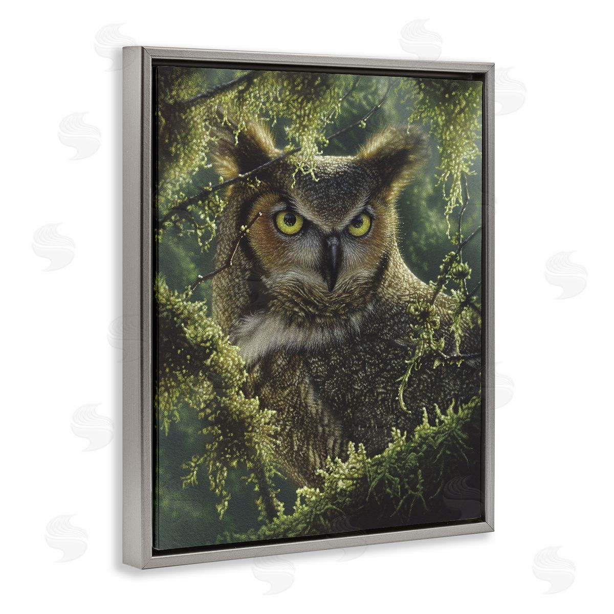 Collin Bogle Watching And Waiting Owl Canvas Wall Art Print