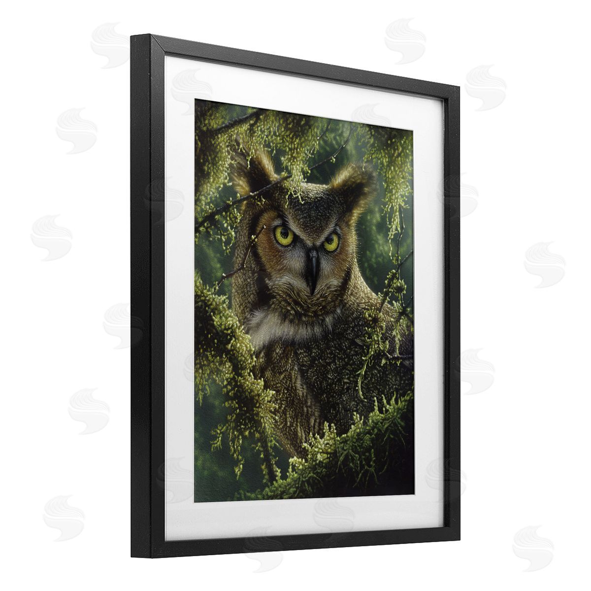 Collin Bogle Watching And Waiting Owl Canvas Wall Art Print