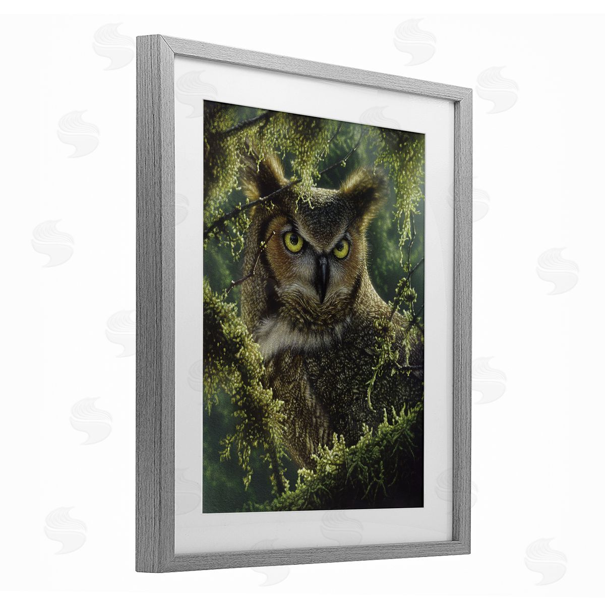 Collin Bogle Watching And Waiting Owl Canvas Wall Art Print