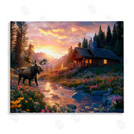 Jim Baldwin | Cozy Cabin Moose Visit