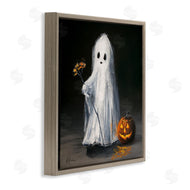 Lindsay Kivi Fine Art | Vintage Halloween Ghost & Pumpkin