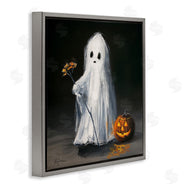 Lindsay Kivi Fine Art | Vintage Halloween Ghost & Pumpkin