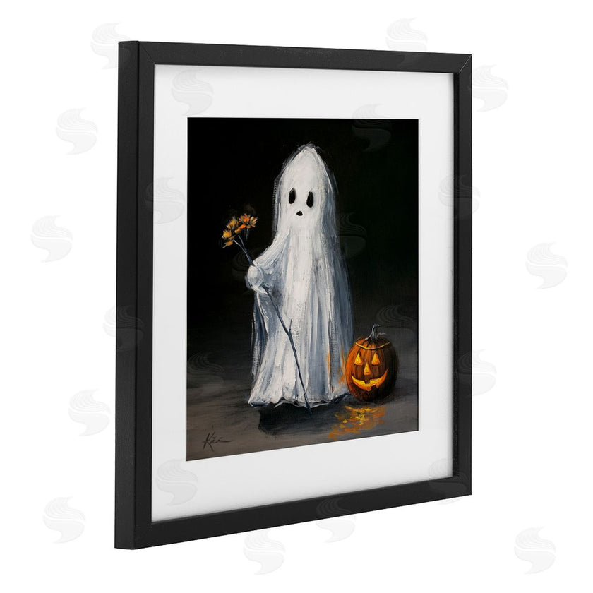 Lindsay Kivi Fine Art | Vintage Halloween Ghost & Pumpkin