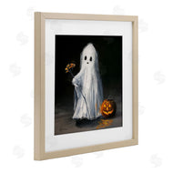 Lindsay Kivi Fine Art | Vintage Halloween Ghost & Pumpkin