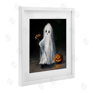 Lindsay Kivi Fine Art | Vintage Halloween Ghost & Pumpkin