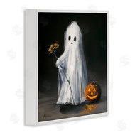 Lindsay Kivi Fine Art | Vintage Halloween Ghost & Pumpkin