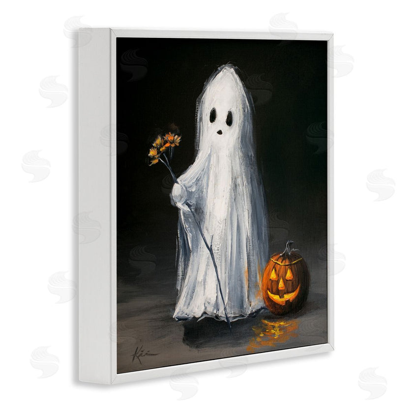 Lindsay Kivi Fine Art | Vintage Halloween Ghost & Pumpkin