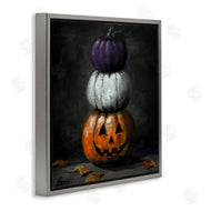 Lindsay Kivi Fine Art | Vintage Halloween Pumpkin Stack