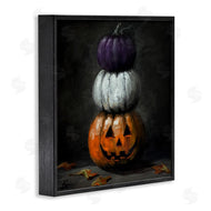 Lindsay Kivi Fine Art | Vintage Halloween Pumpkin Stack