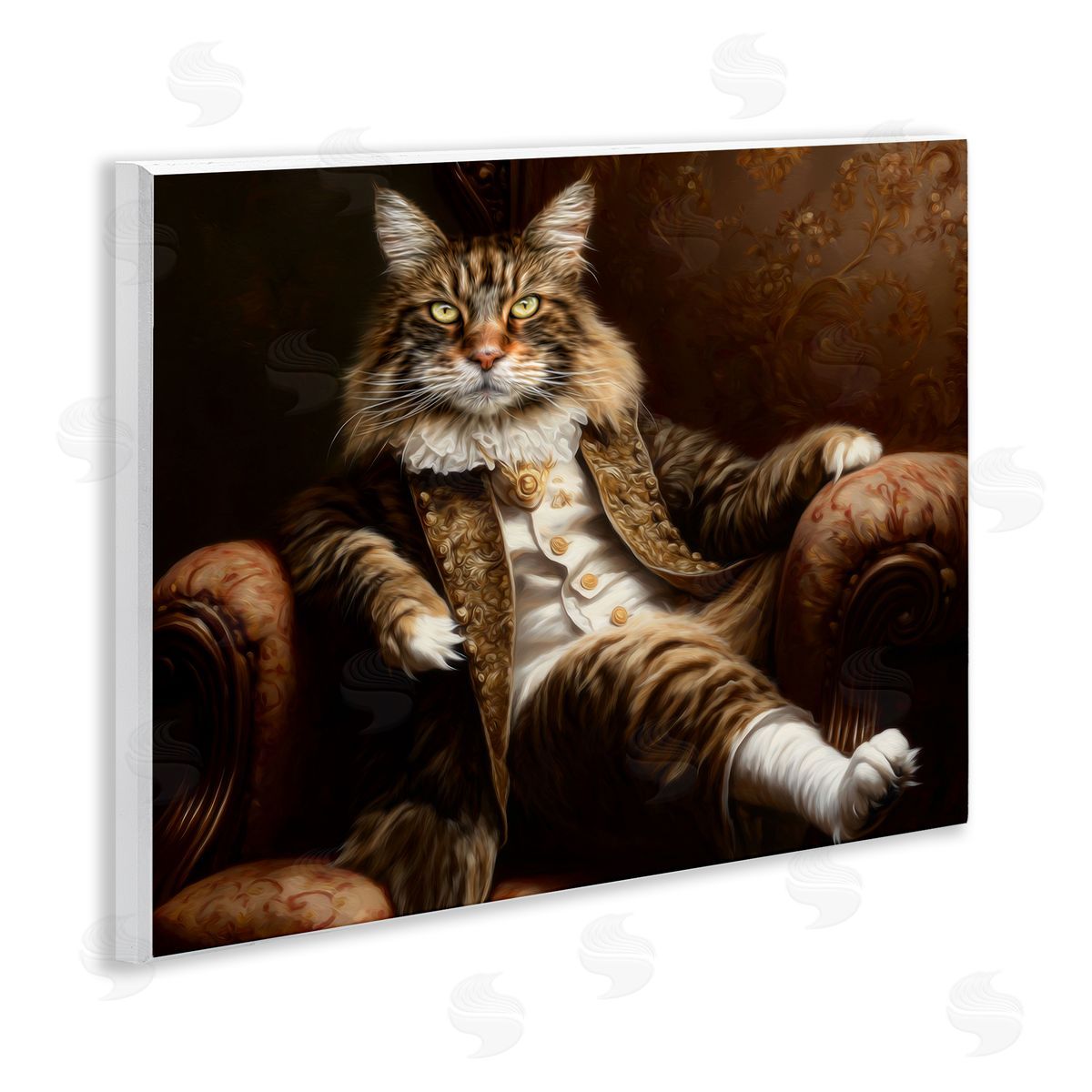 Kelley Parker Baron Whiskerton Cat Canvas Wall Art Print