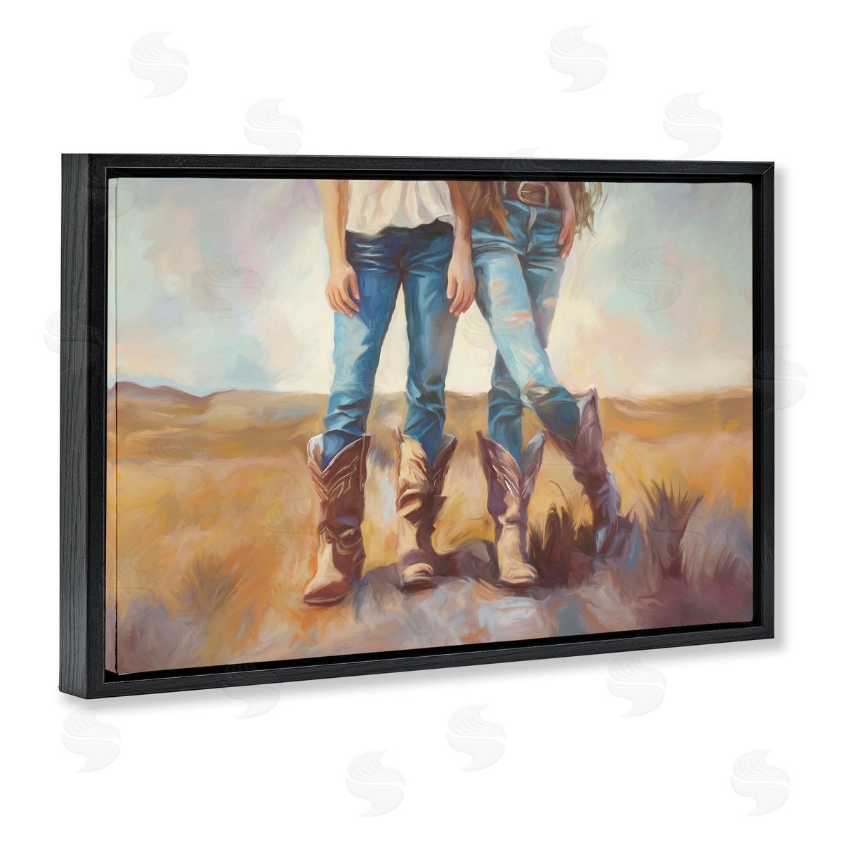 Ramona Murdock All About The Cowboy Boots Canvas Wall Art Print
