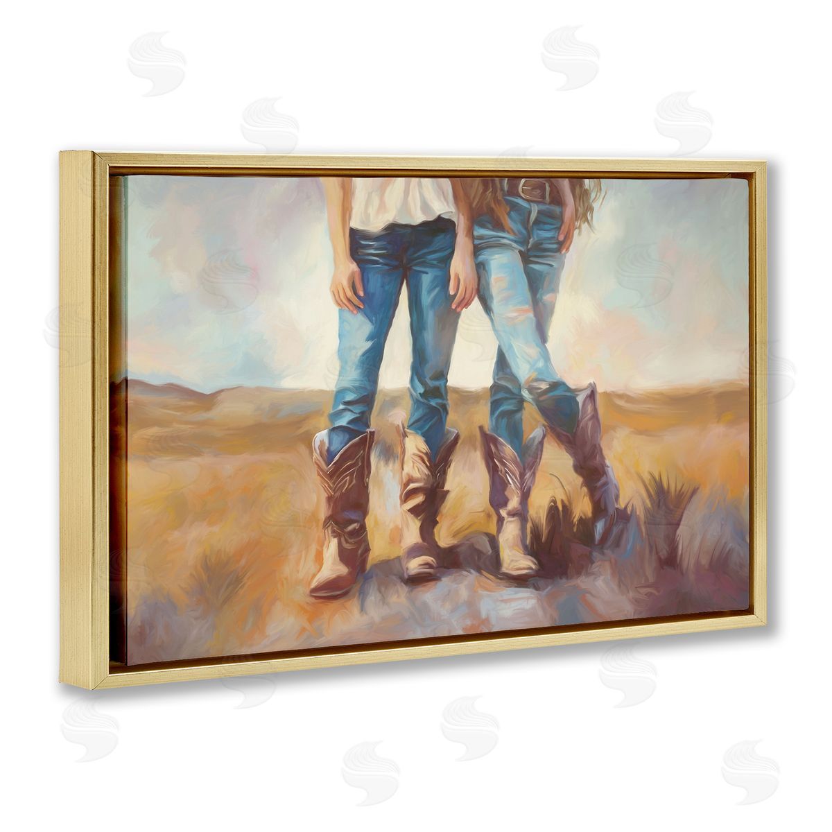 Ramona Murdock All About The Cowboy Boots Canvas Wall Art Print