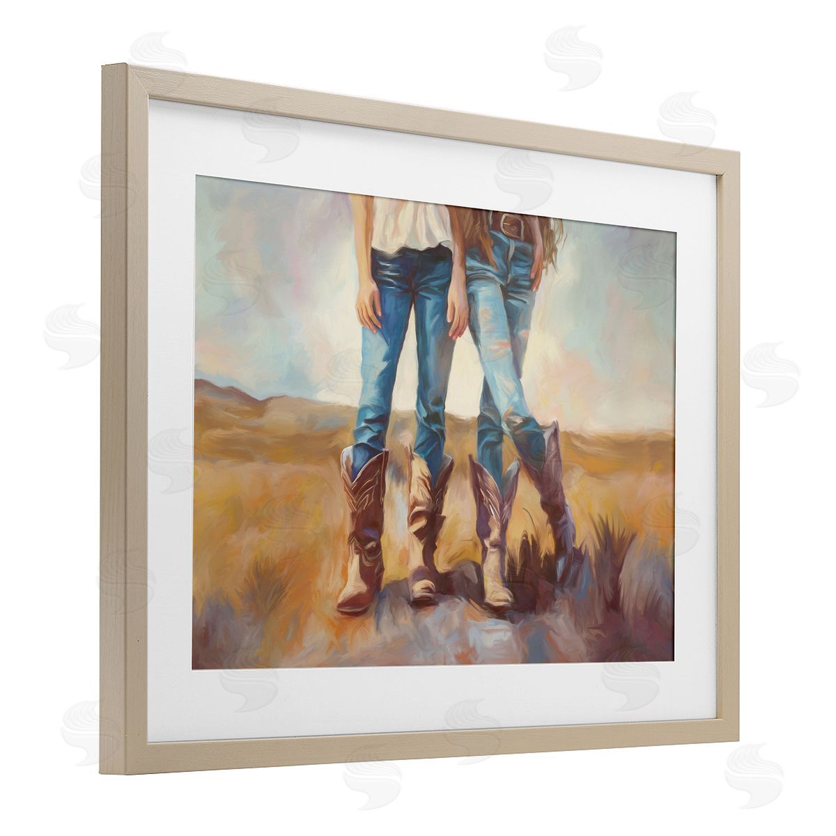 Ramona Murdock All About The Cowboy Boots Canvas Wall Art Print