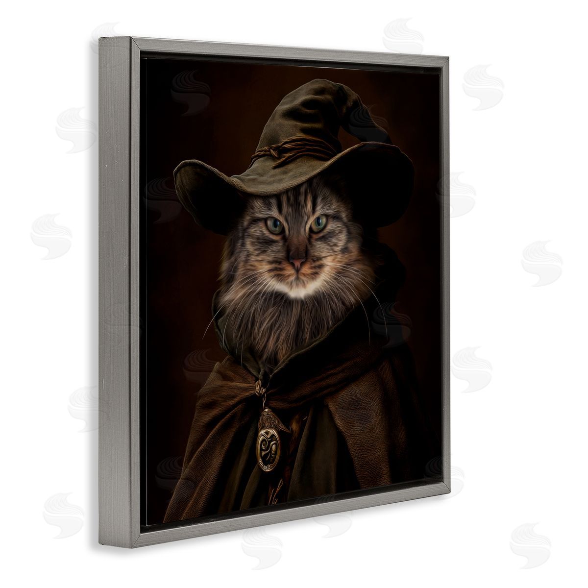 Kelley Parker Whiskered Wizardry Cat Canvas Wall Art Print