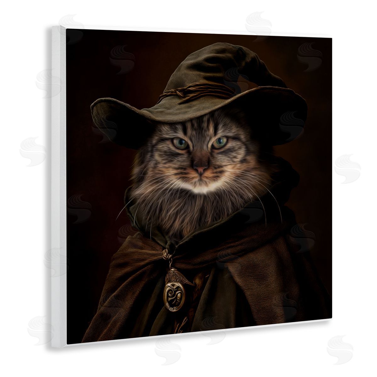 Kelley Parker Whiskered Wizardry Cat Canvas Wall Art Print