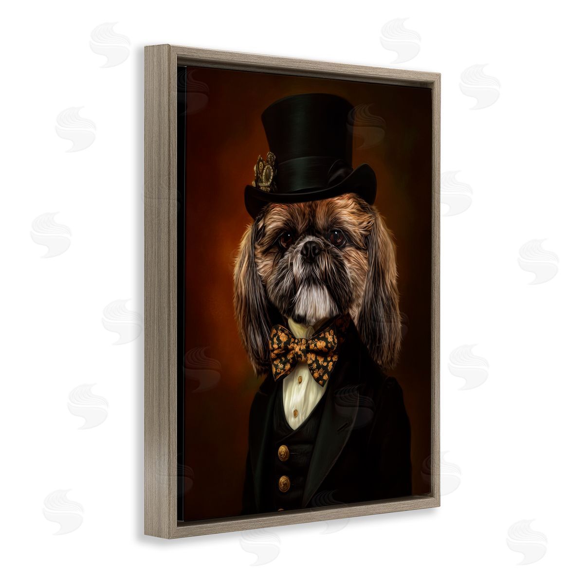 Kelley Parker Aristocratic Pup Portrait Canvas Wall Art Print