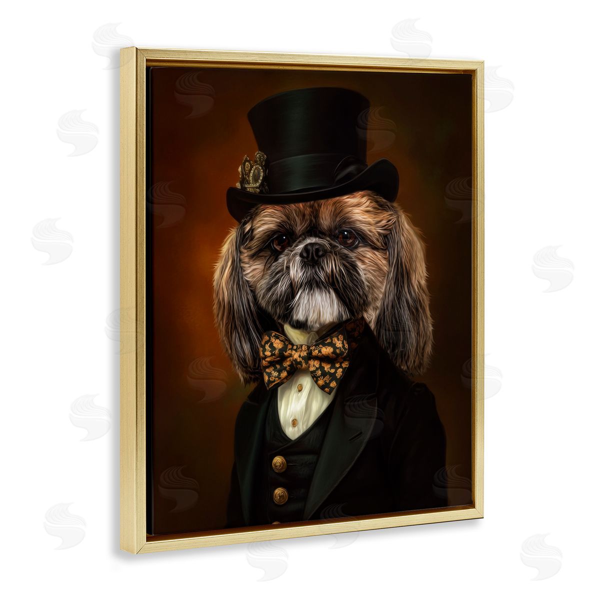 Kelley Parker Aristocratic Pup Portrait Canvas Wall Art Print