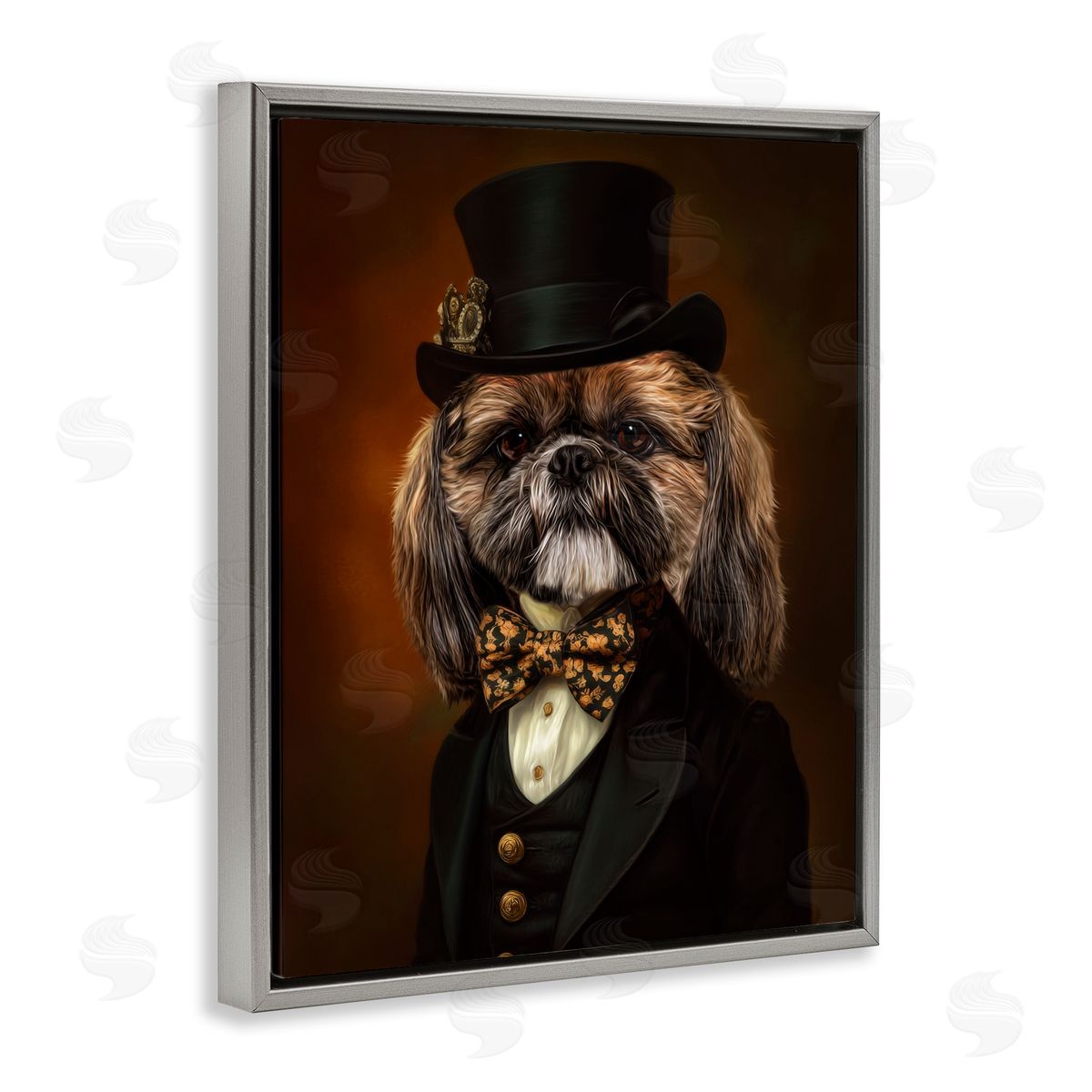 Kelley Parker Aristocratic Pup Portrait Canvas Wall Art Print