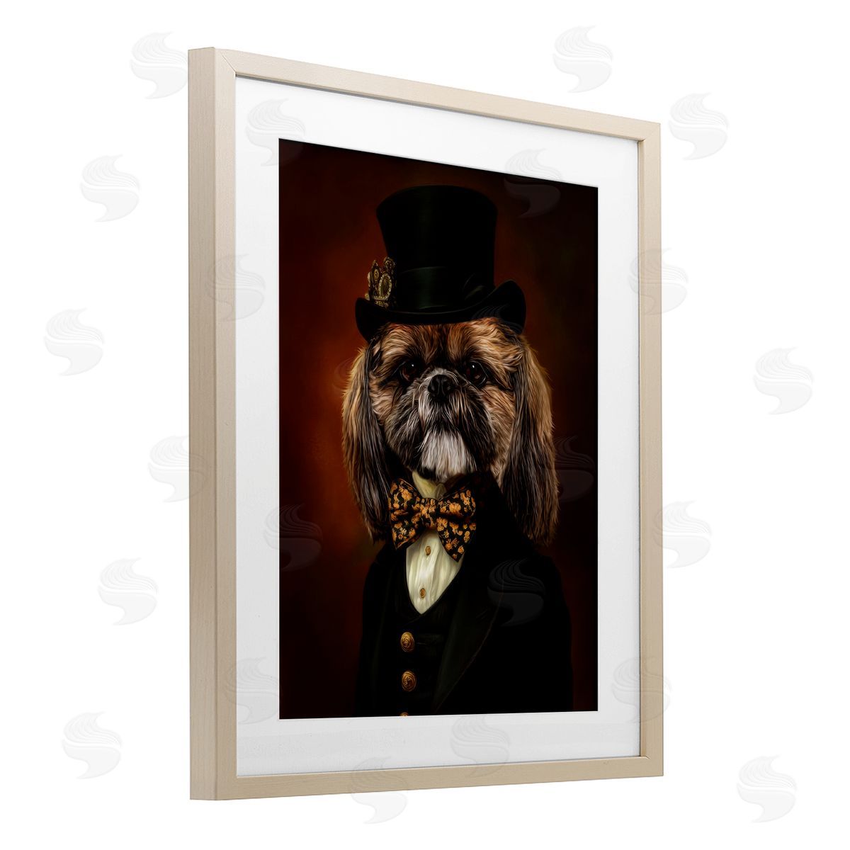 Kelley Parker Aristocratic Pup Portrait Canvas Wall Art Print